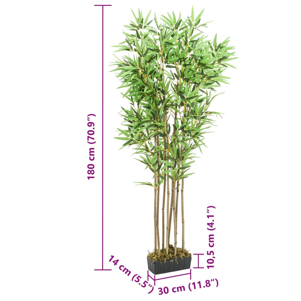 Bambusbaum Künstlich 1288 Blätter 180 Cm Grün