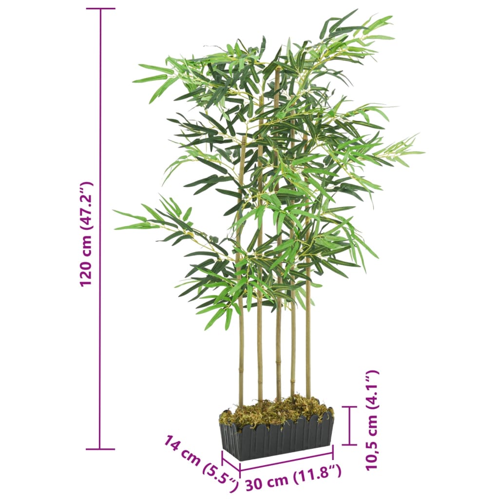 Bambusbaum Künstlich 730 Blätter 120 Cm Grün