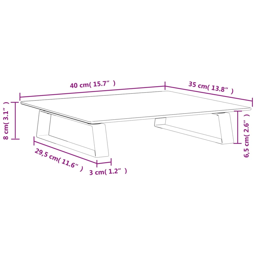 Monitorständer Hartglas Und Metall