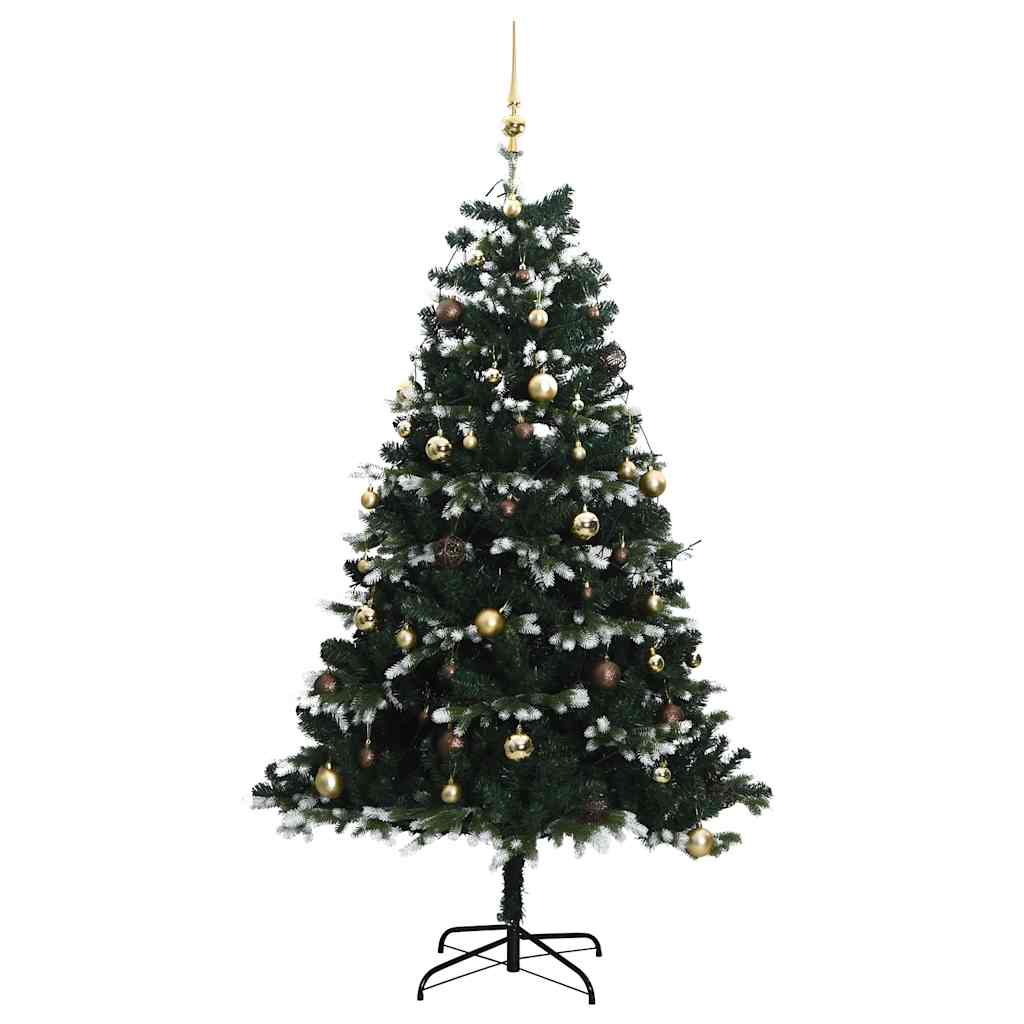 Künstlicher Weihnachtsbaum Klappbar 300 Leds & Kugeln