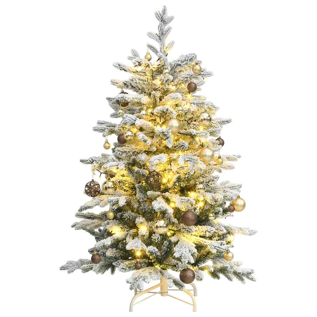 Künstlicher Weihnachtsbaum Klappbar Beschneit