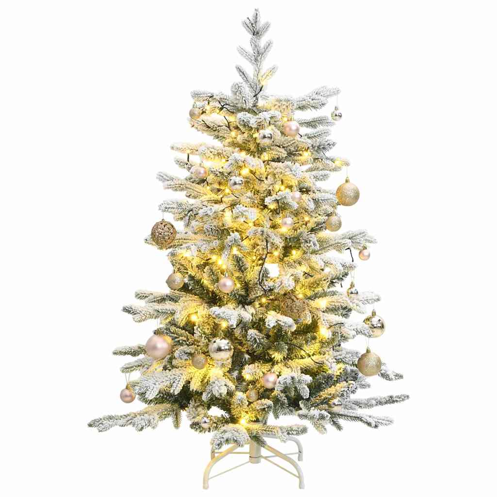 Künstlicher Weihnachtsbaum Klappbar Beschneit