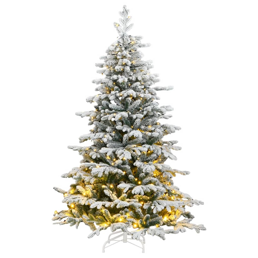 Künstlicher Weihnachtsbaum Klappbar Beschneit
