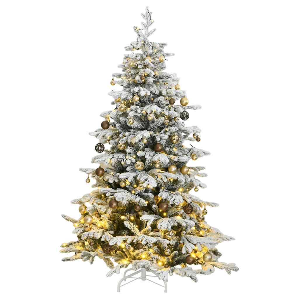 Künstlicher Weihnachtsbaum Klappbar Beschneit