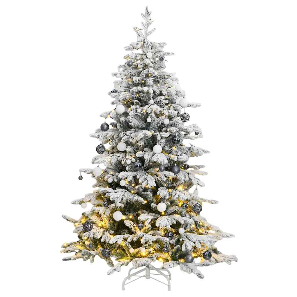 Künstlicher Weihnachtsbaum Klappbar Beschneit
