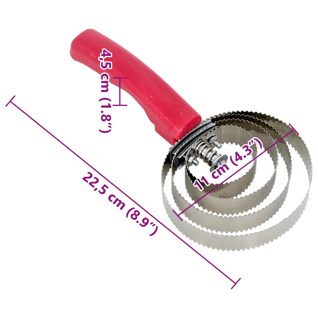 Striegel Für Pferde 4 Ringe Wendbar Edelstahl