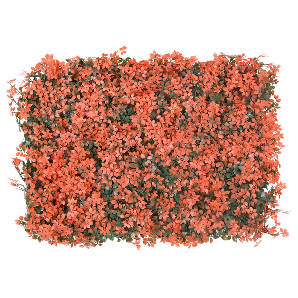 Ahornblatt-Sichtschutz Künstlich 6 Stk. Hellrot 40X60 Cm