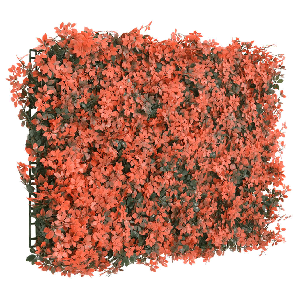 Ahornblatt-Sichtschutz Künstlich 6 Stk. Hellrot 40X60 Cm