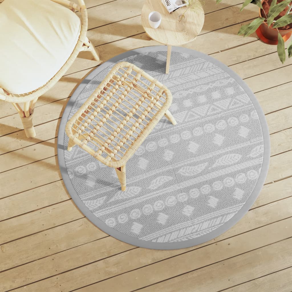 Outdoor-Teppich Arakil Grau Pp Graues Muster