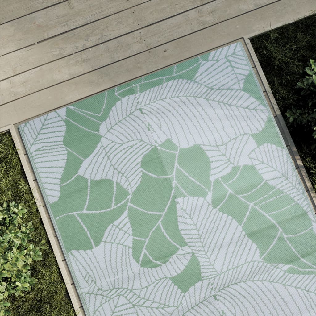 Outdoor-Teppich Arakil Grün Ø160 Cm Pp Blatt