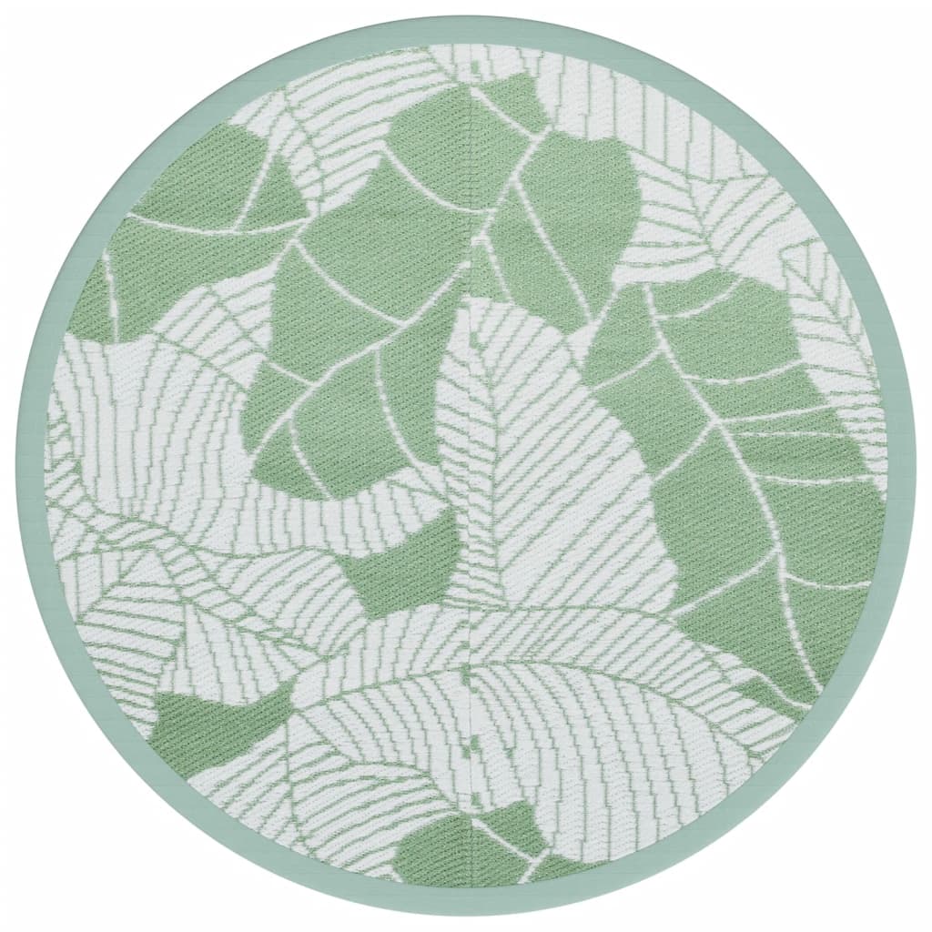 Outdoor-Teppich Arakil Grün Ø160 Cm Pp Blatt