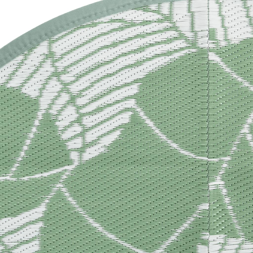 Outdoor-Teppich Arakil Grün Ø160 Cm Pp Blatt