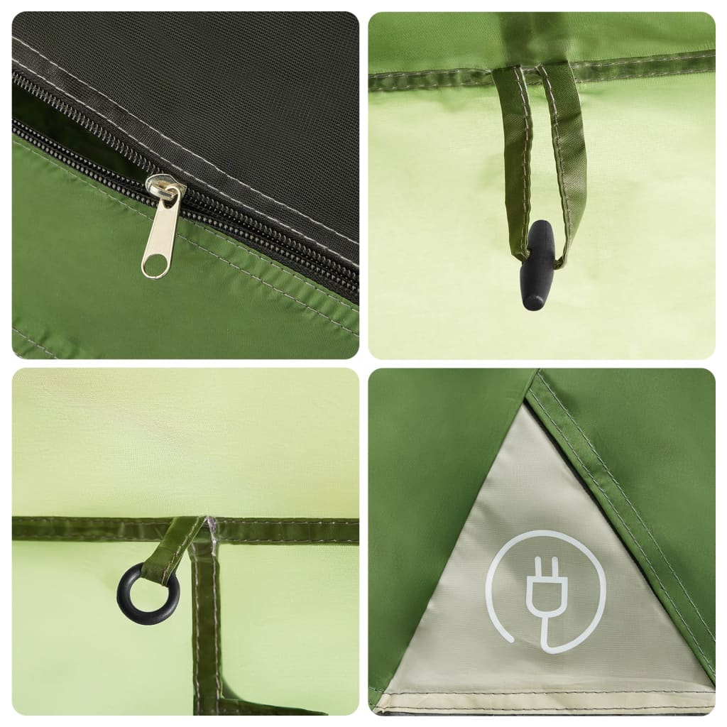 Familienzelt Mit Vorzelt 9 Personen Quick Release Grün