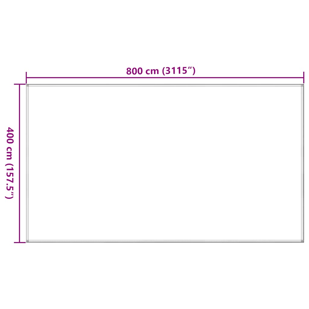 Zeltteppich 400X800 Cm Hdpe Sandfarbe