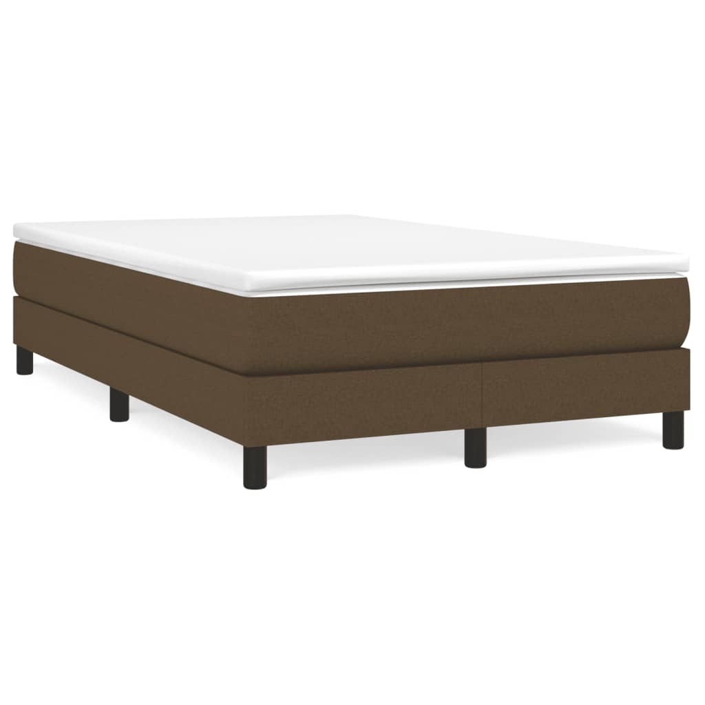 Boxspringbett Mit Matratze Stoff Dunkelbraun
