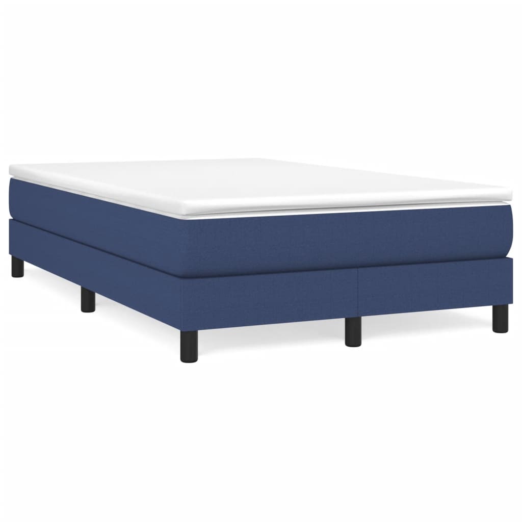 Boxspringbett Mit Matratze Stoff Blau