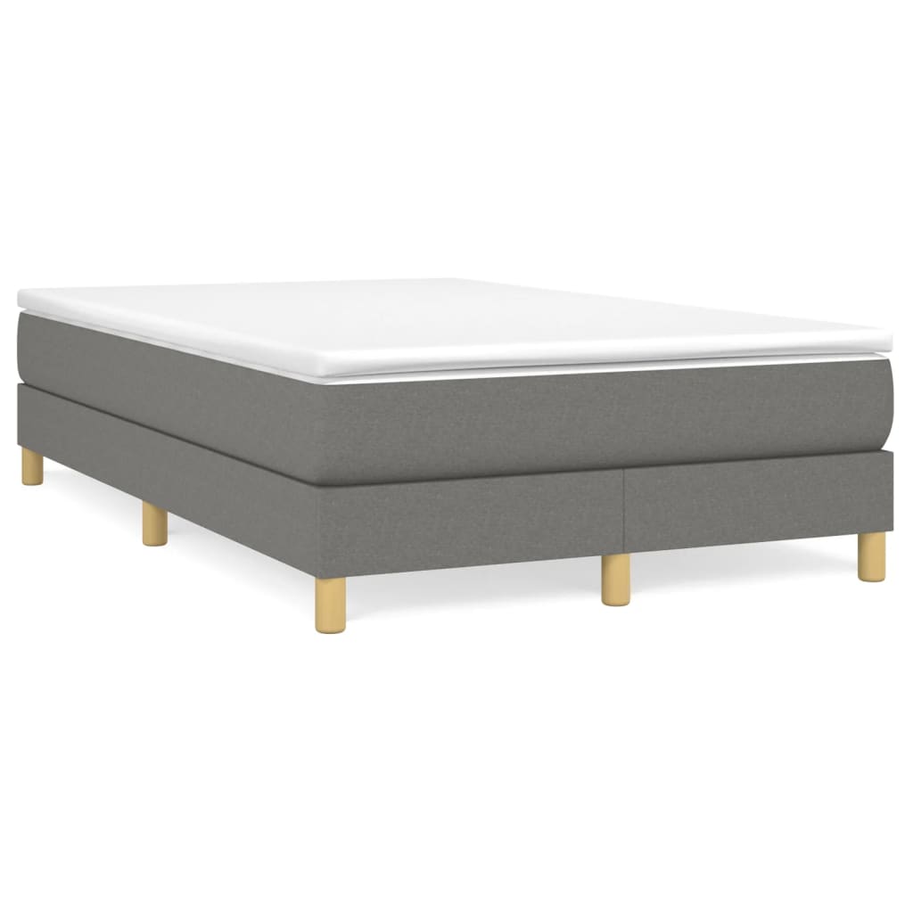 Boxspringbett Mit Matratze Stoff Dunkelgrau