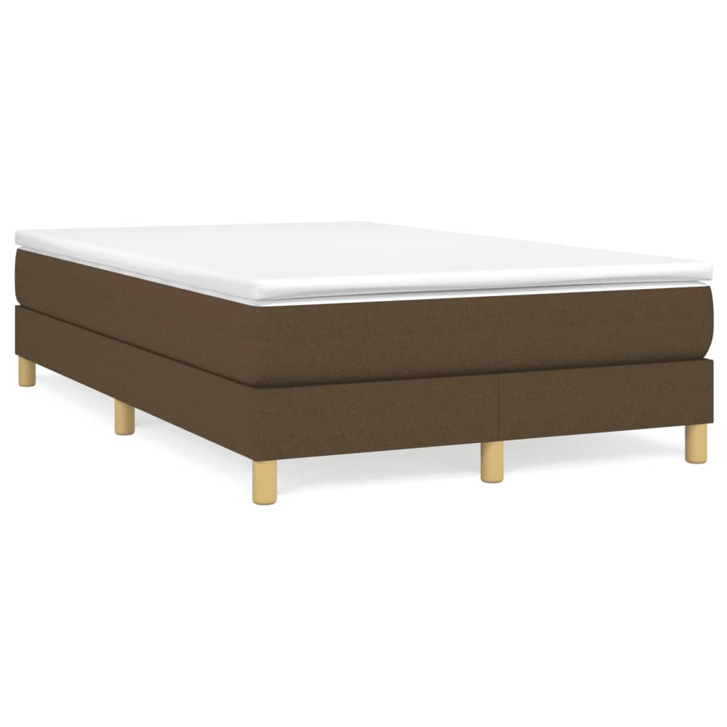 Boxspringbett Mit Matratze Stoff Dunkelbraun