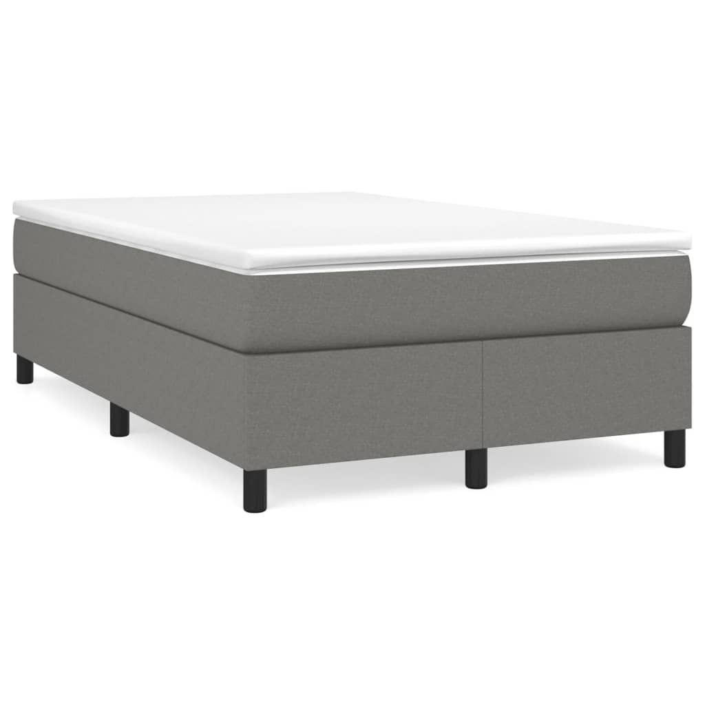 Boxspringbett Mit Matratze Stoff Dunkelgrau