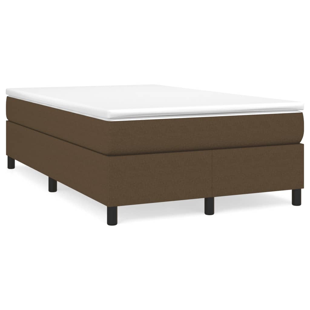 Boxspringbett Mit Matratze Stoff Dunkelbraun