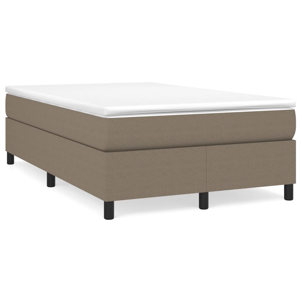 Boxspringbett Mit Matratze Stoff Taupe