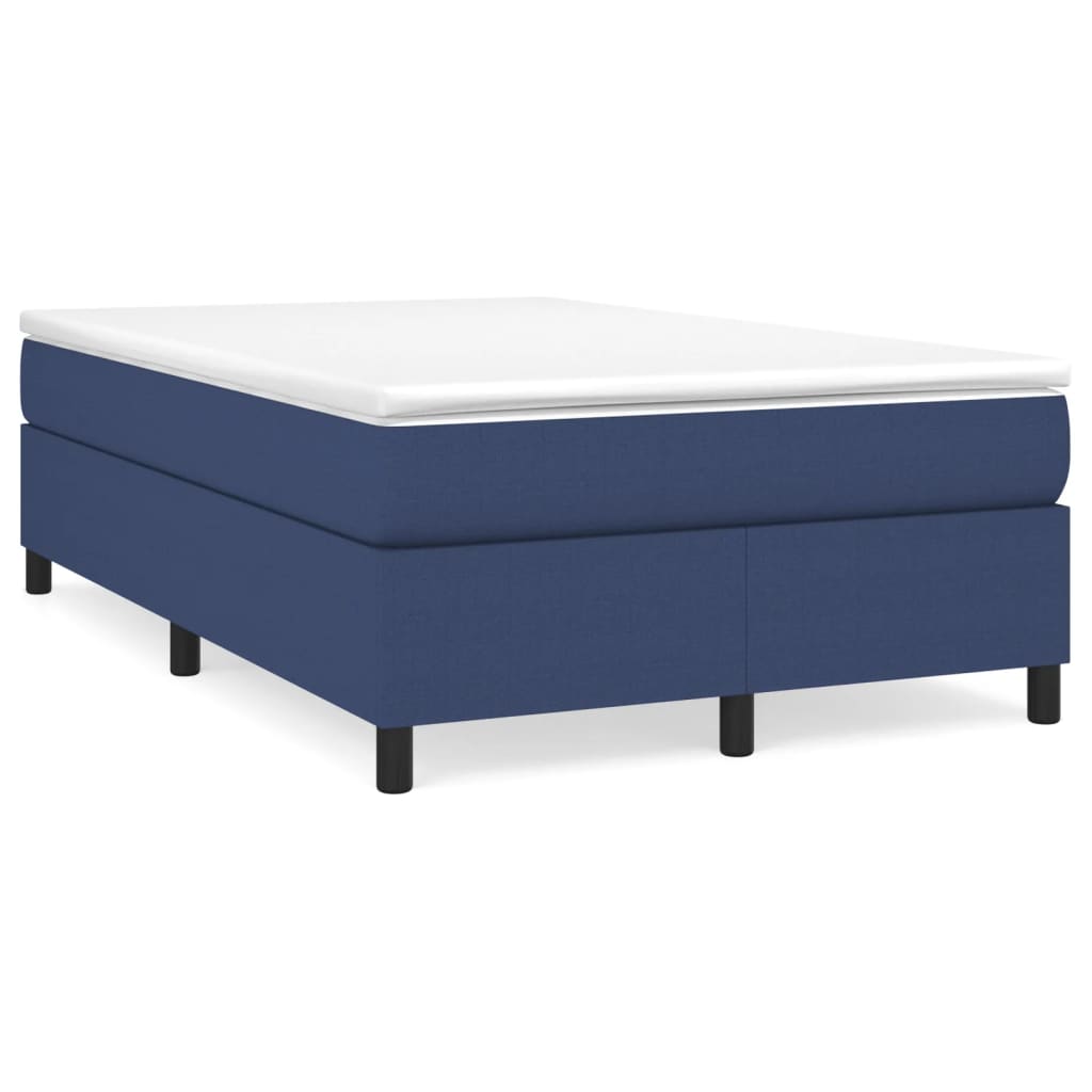 Boxspringbett Mit Matratze Stoff Blau