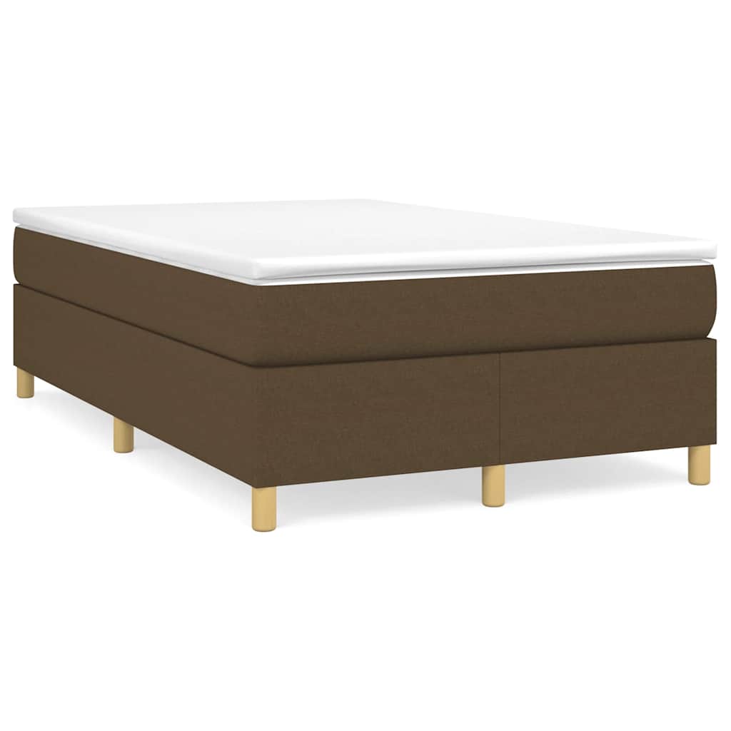 Boxspringbett Mit Matratze Stoff Dunkelbraun