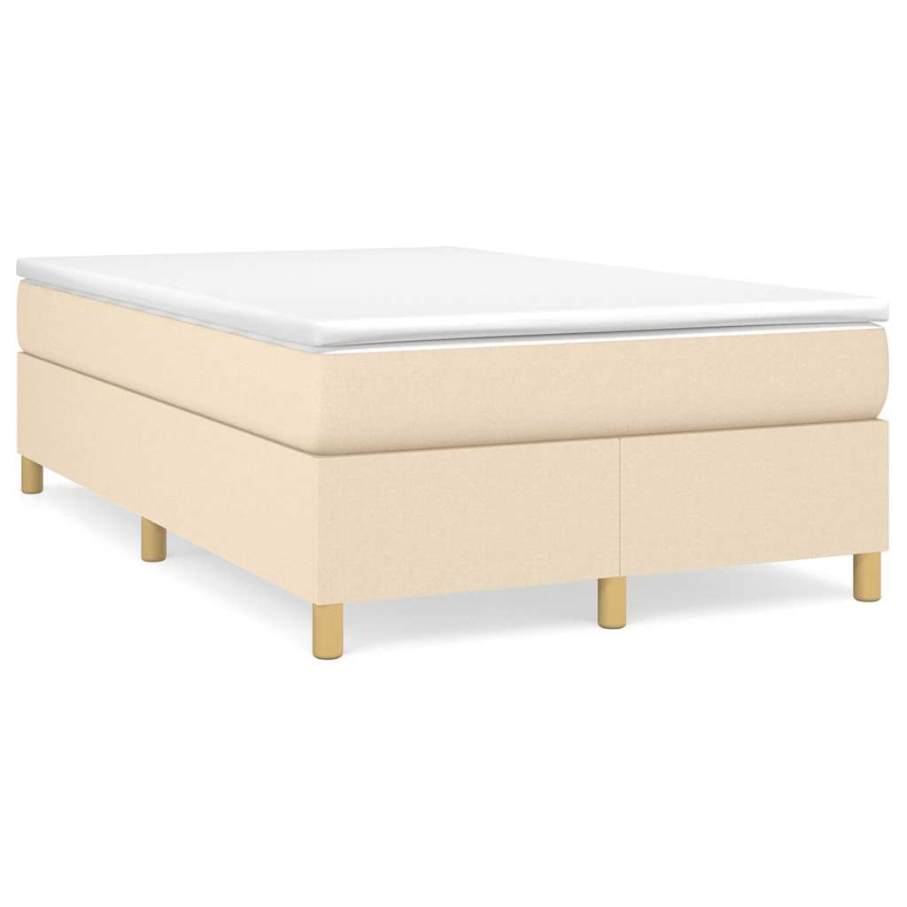 Boxspringbett Mit Matratze Stoff Creme