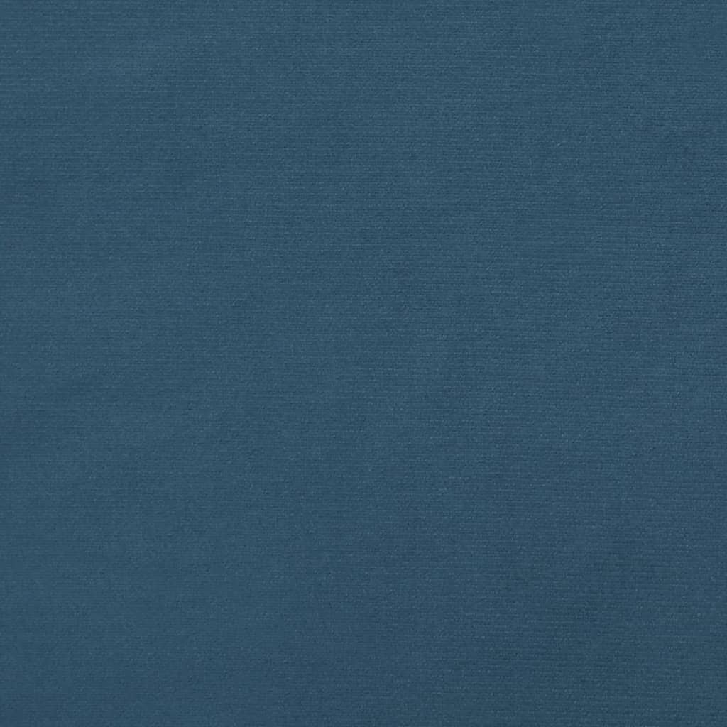 Boxspringbett Mit Matratze Dunkel Samt Blau