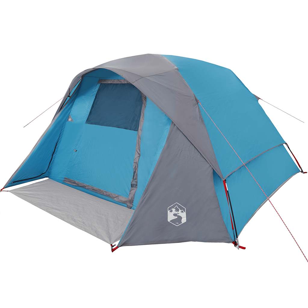Campingzelt 4 Personen Wasserdicht Blau