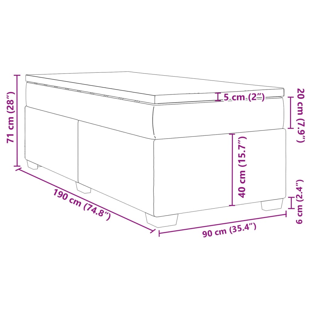 Boxspringbett Mit Matratze Schwarz Kunstleder