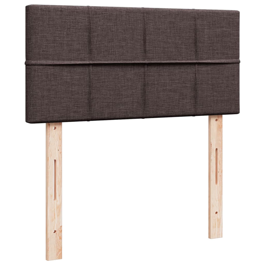 Boxspringbett Mit Matratze Stoff Dunkelbraun