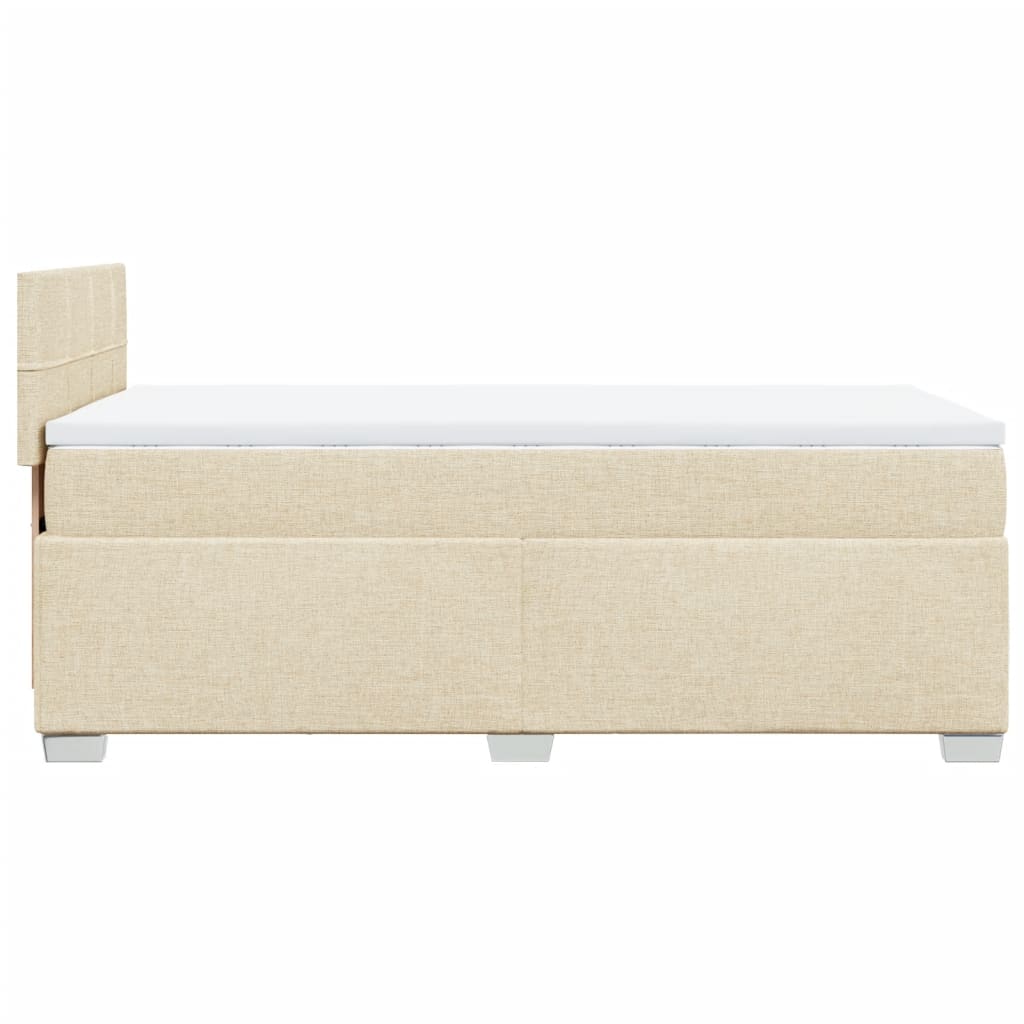 Boxspringbett Mit Matratze Stoff Creme