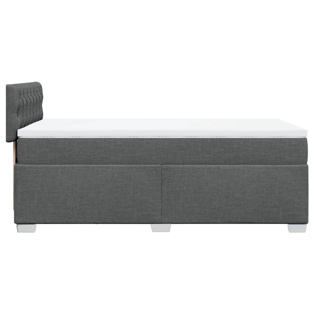 Boxspringbett Mit Matratze Stoff Dunkelgrau