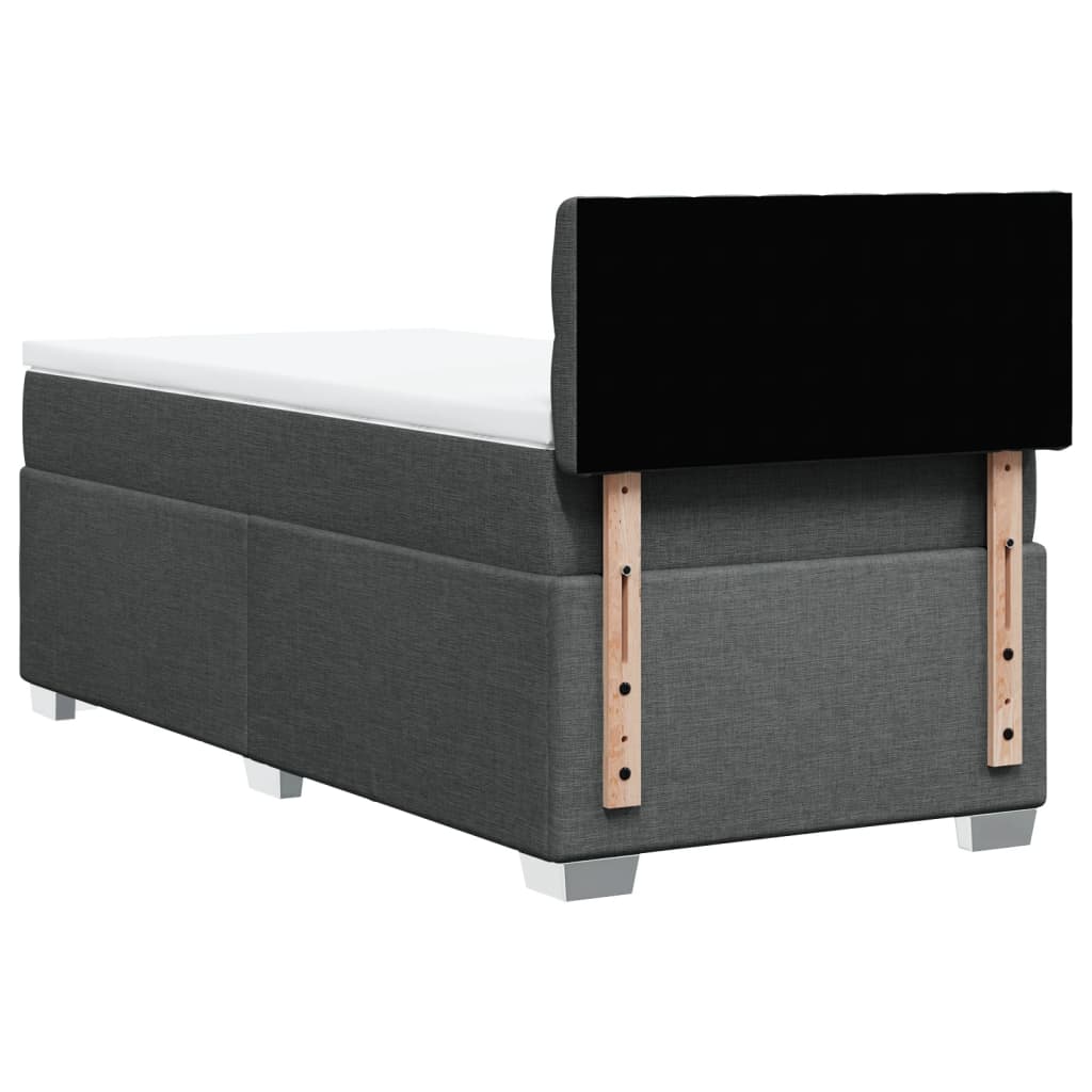 Boxspringbett Mit Matratze Stoff Dunkelgrau
