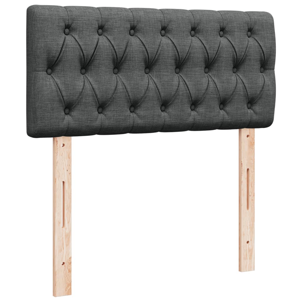 Boxspringbett Mit Matratze Stoff Dunkelgrau