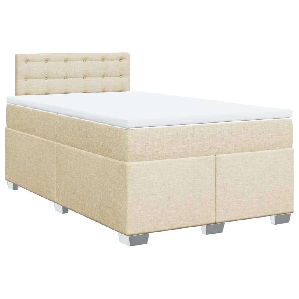 Boxspringbett Mit Matratze Stoff Creme