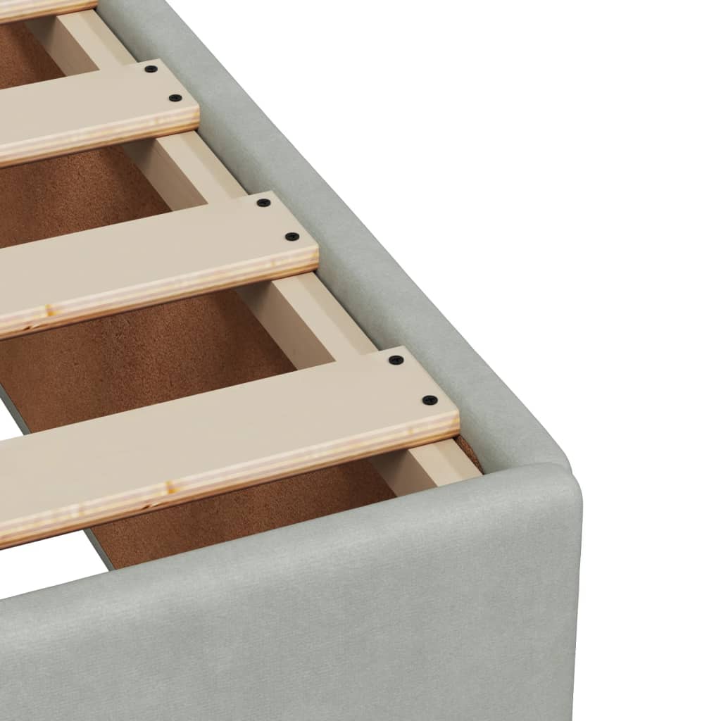 Boxspringbett Mit Matratze Samt Hellgrau