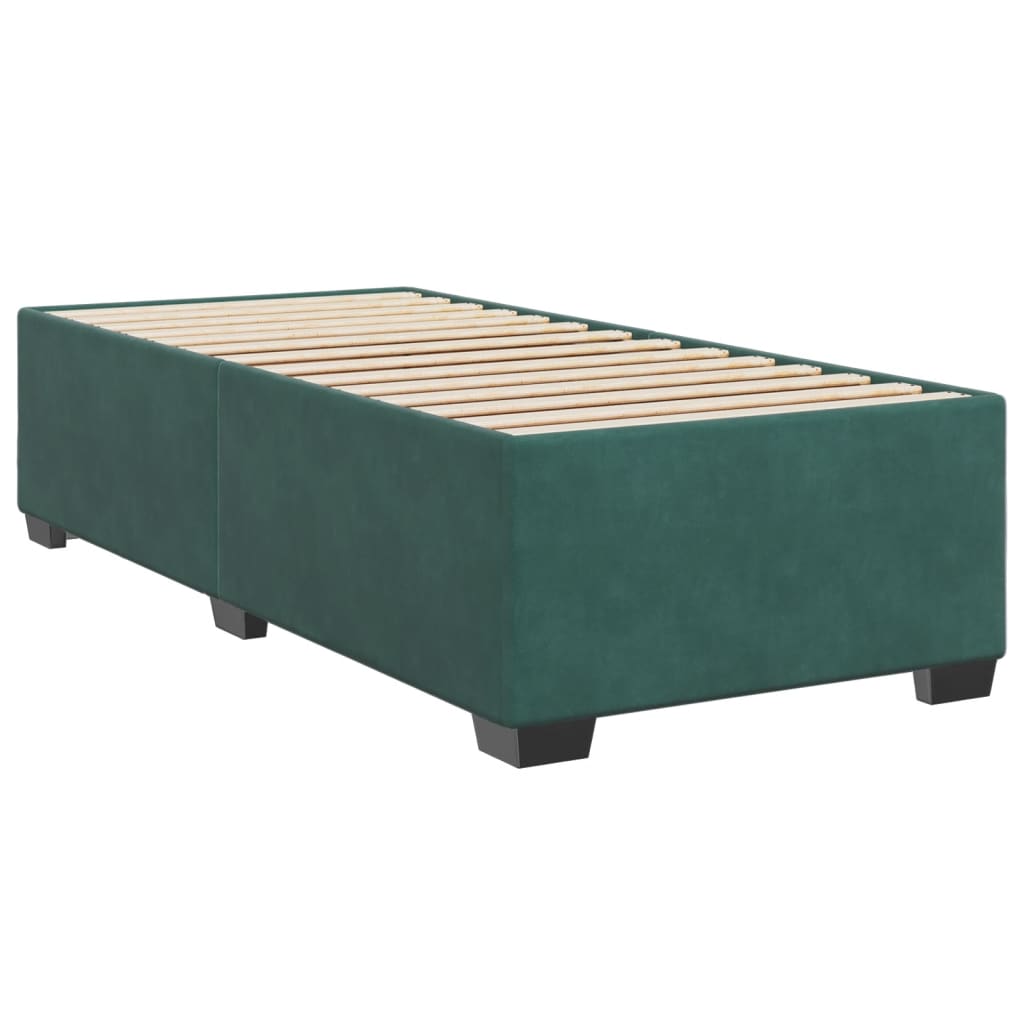 Boxspringbett Mit Matratze Samt Dunkelgrün