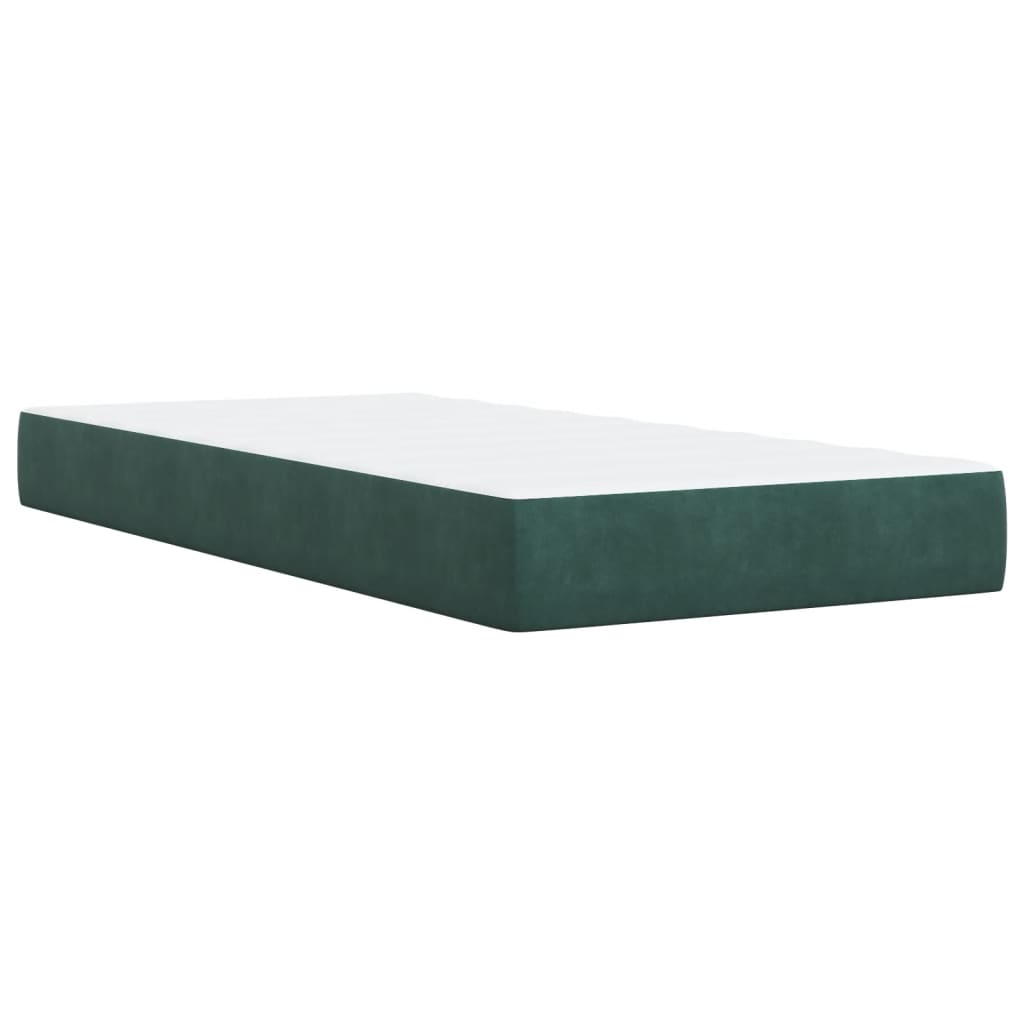 Boxspringbett Mit Matratze Samt Dunkelgrün