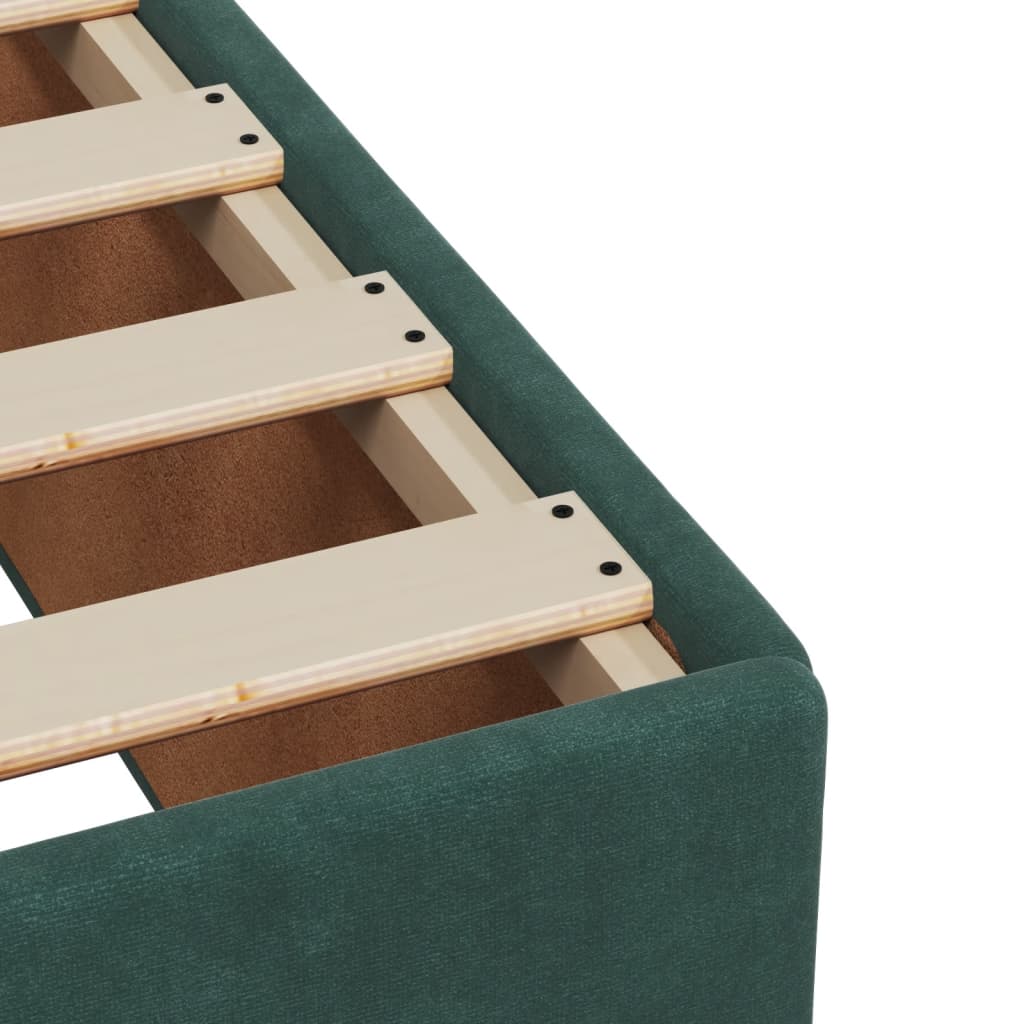 Boxspringbett Mit Matratze Samt Dunkelgrün