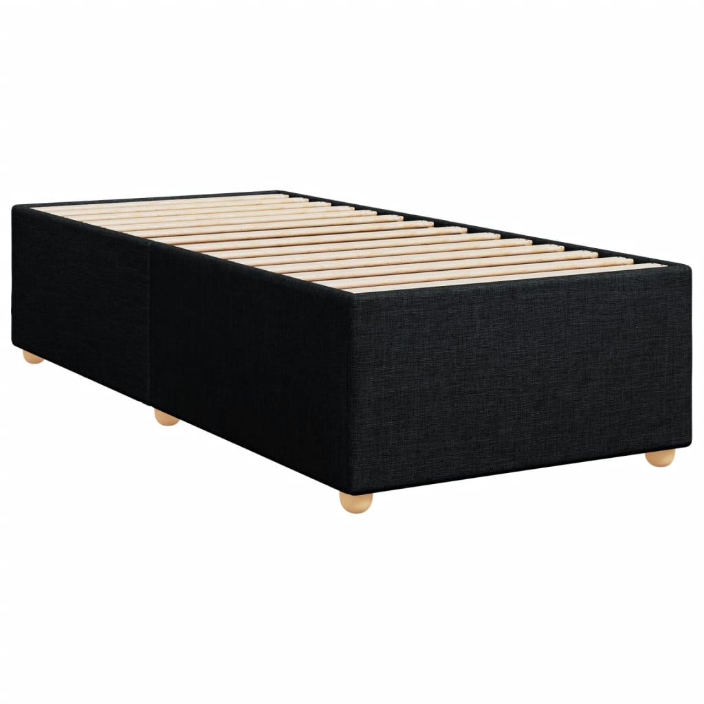 Boxspringbett Mit Matratze Stoff Schwarz