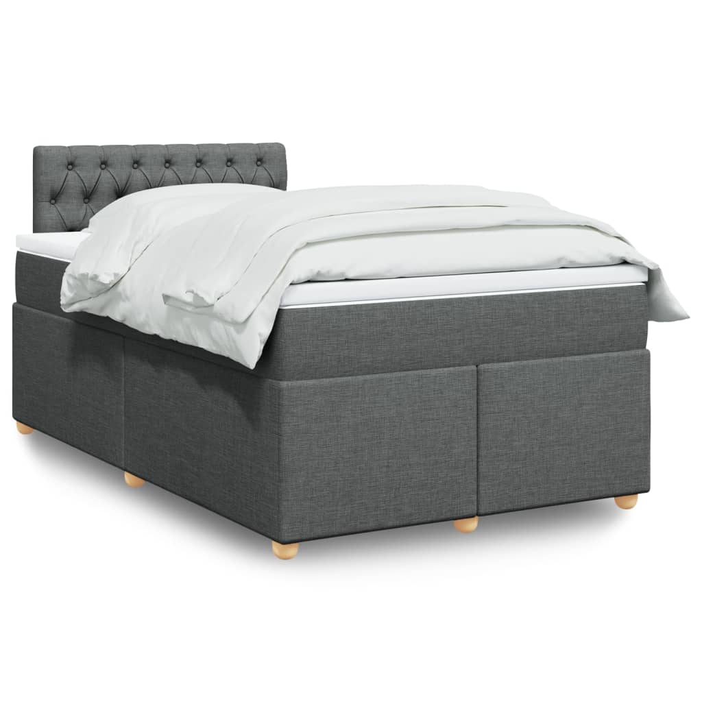 Boxspringbett Mit Matratze Stoff Dunkelgrau