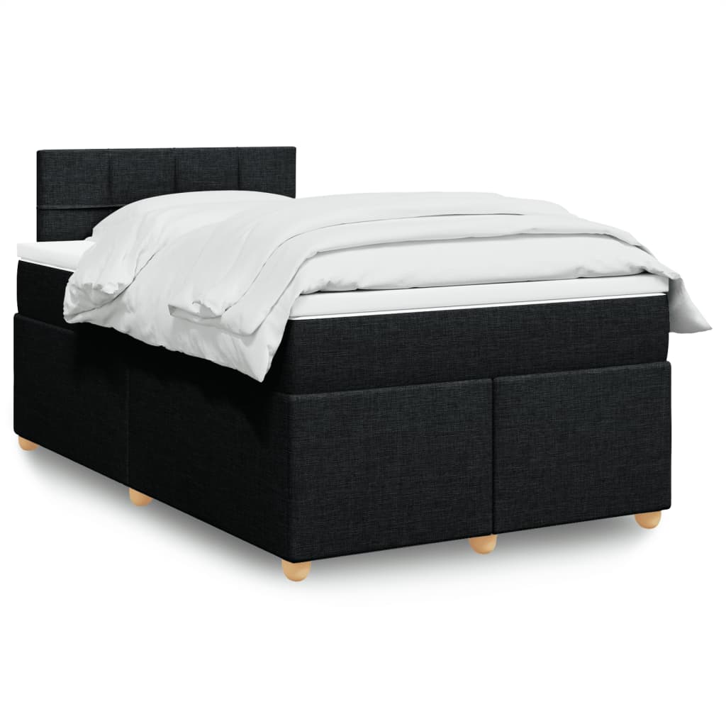 Boxspringbett Mit Matratze Stoff Schwarz