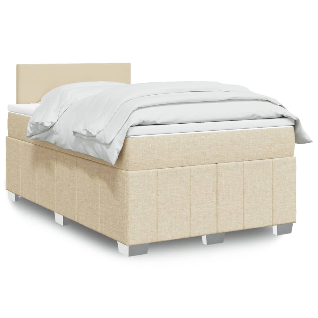 Boxspringbett Mit Matratze Stoff Creme