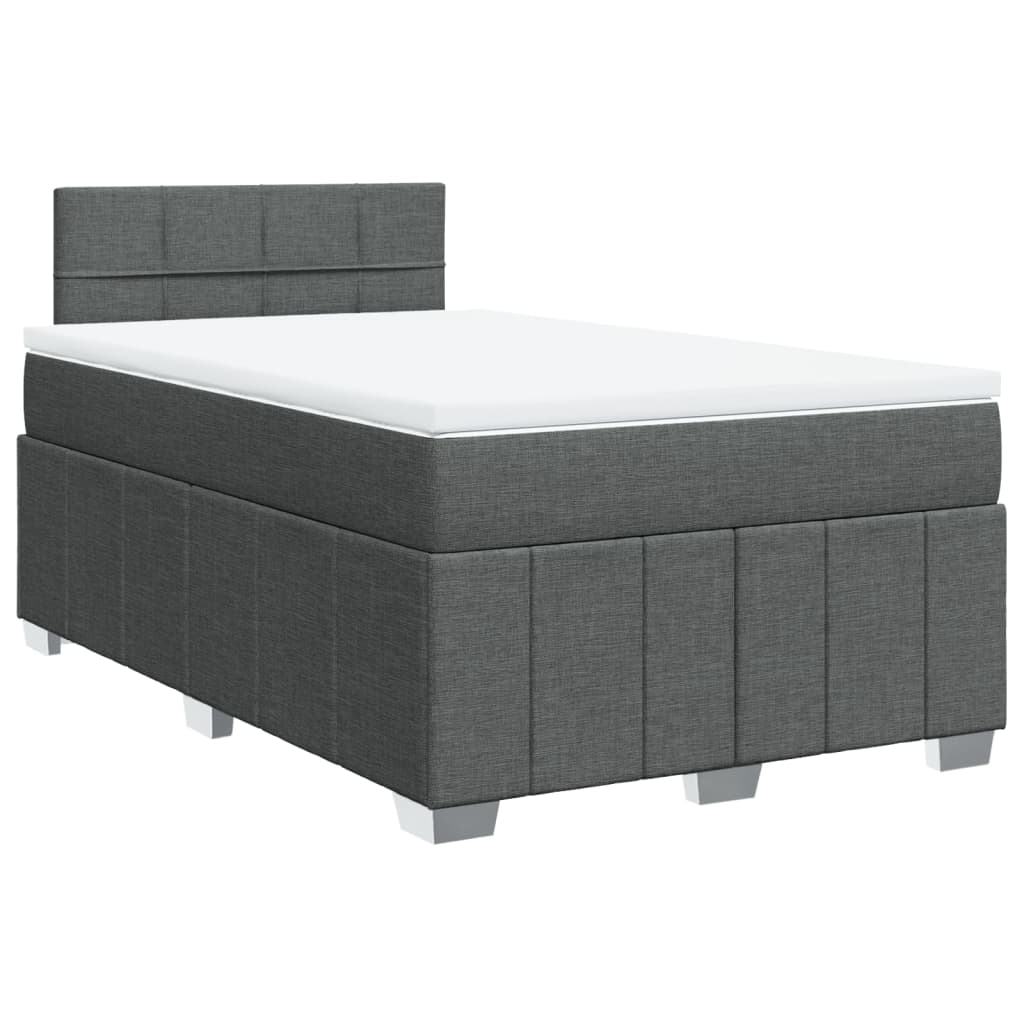 Boxspringbett Mit Matratze Stoff Dunkelgrau
