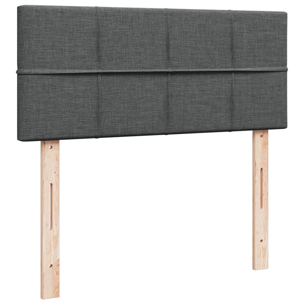 Boxspringbett Mit Matratze Stoff Dunkelgrau