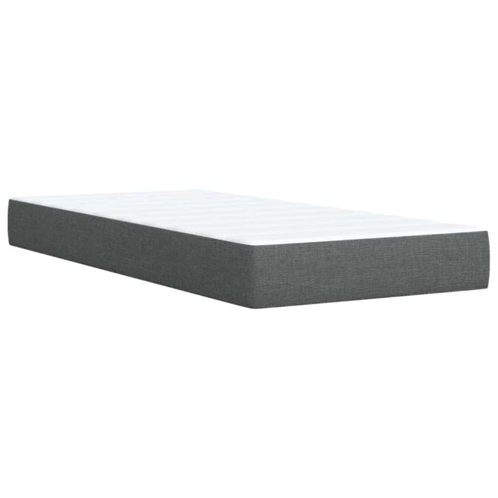 Boxspringbett Mit Matratze Stoff Dunkelgrau