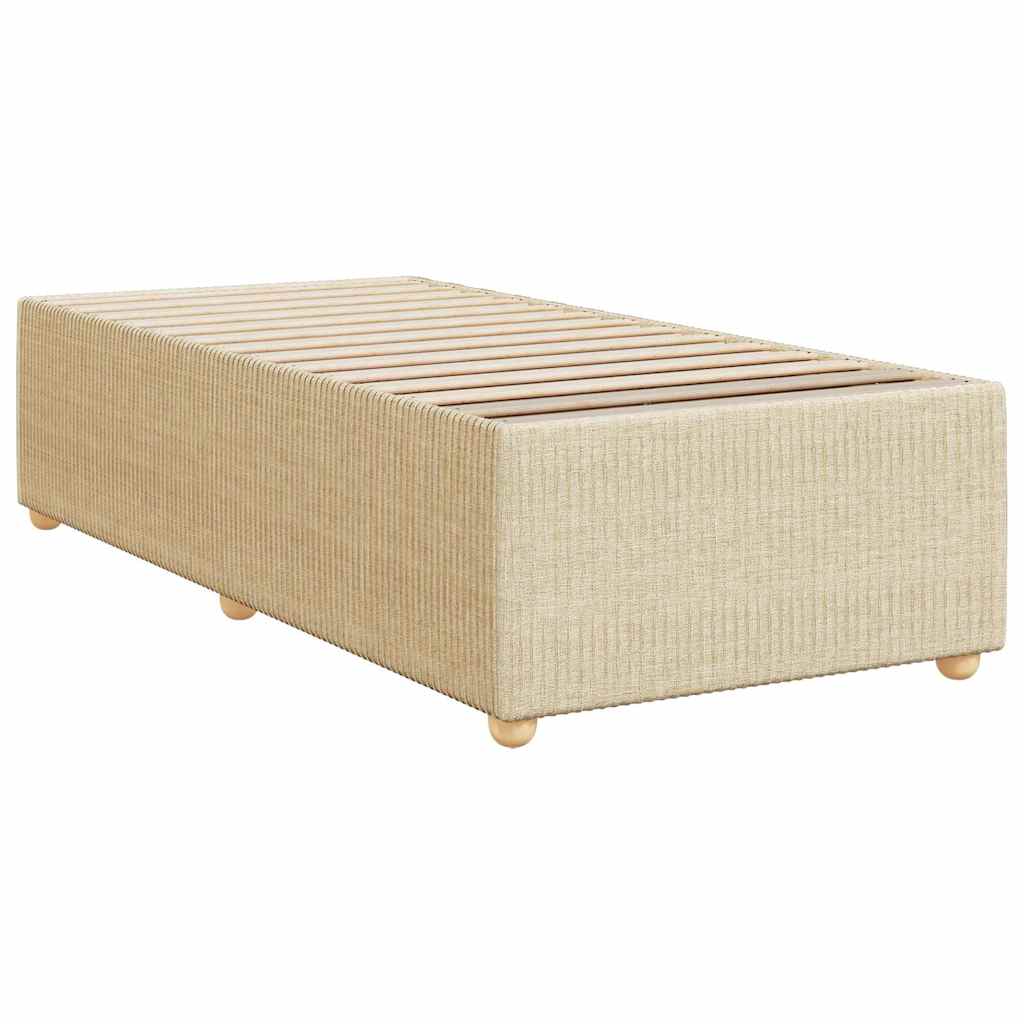 Boxspringbett Mit Matratze Stoff Creme