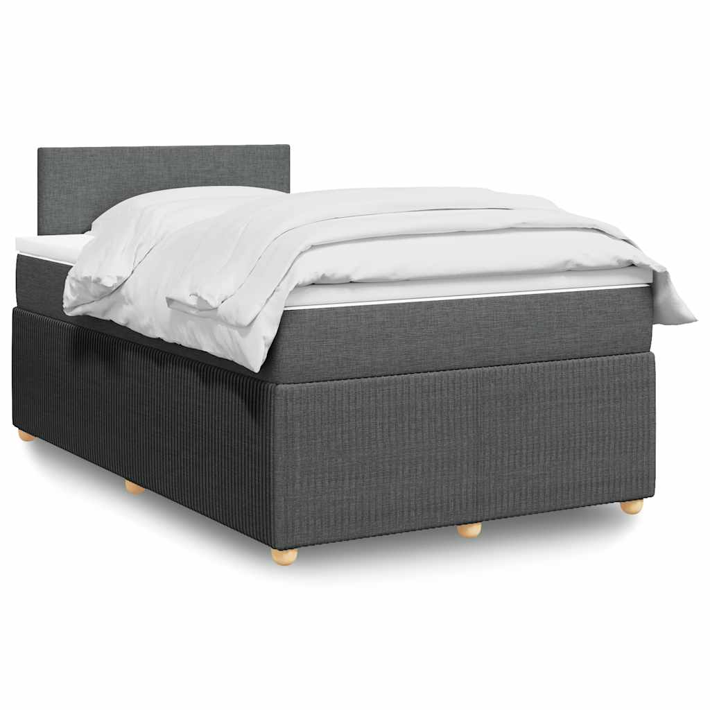 Boxspringbett Mit Matratze Stoff Dunkelgrau